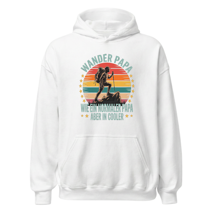 Wanderpapa Hoodie Unisex mit Wander-Motiv, Motivdetail