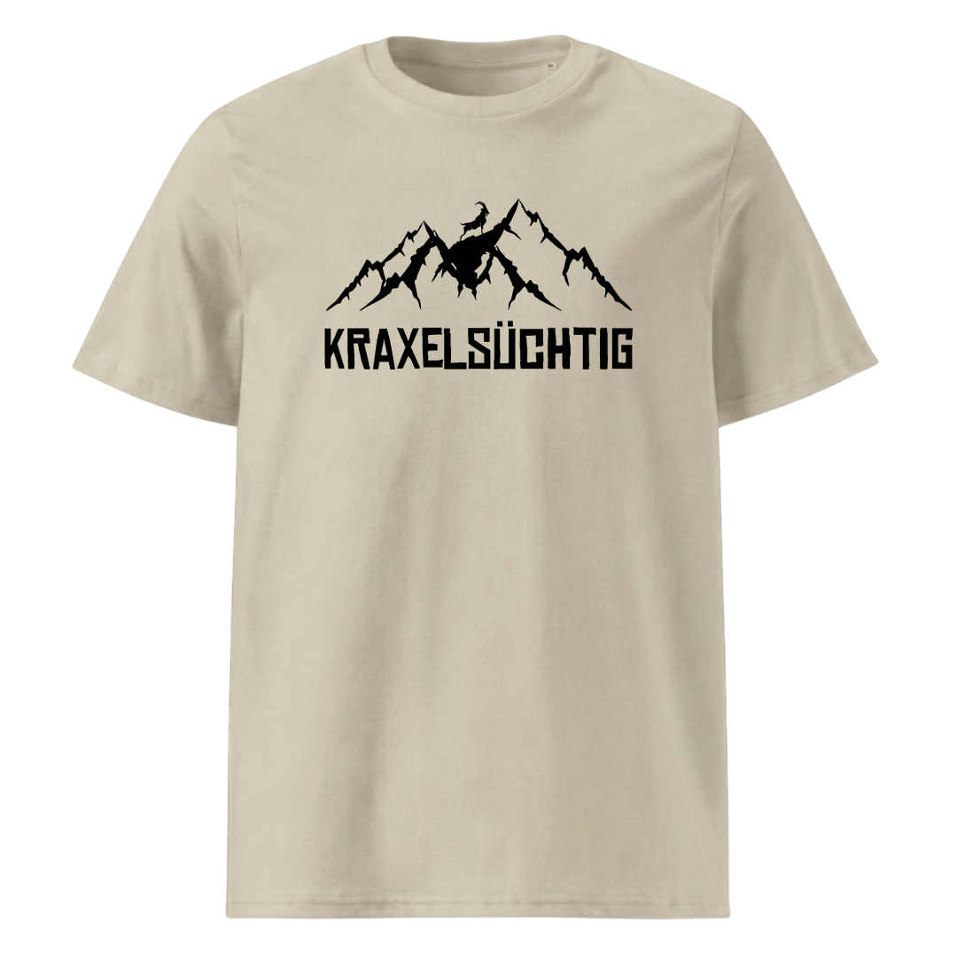 Kraxelsüchtig T-Shirt mit Berg-Spruch, Farbvariante