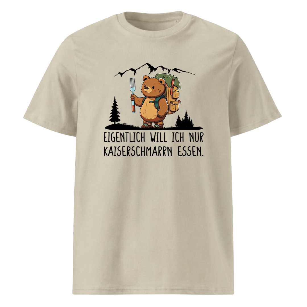 Kaiserschmarrn Bär T-Shirt Unisex mit Kaiserschmarrn-Spruch, Farbvariante