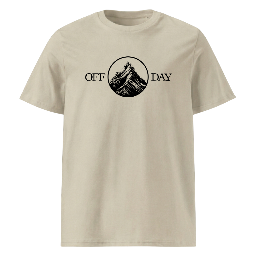 Off Day T-Shirt Unisex mit Bergmotiv, Farbvariante