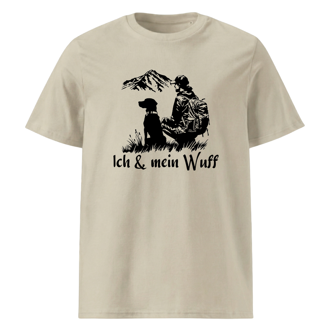 Ich & Mein Wuff T-Shirt Unisex mit Hund-Motiv, Farbvariante