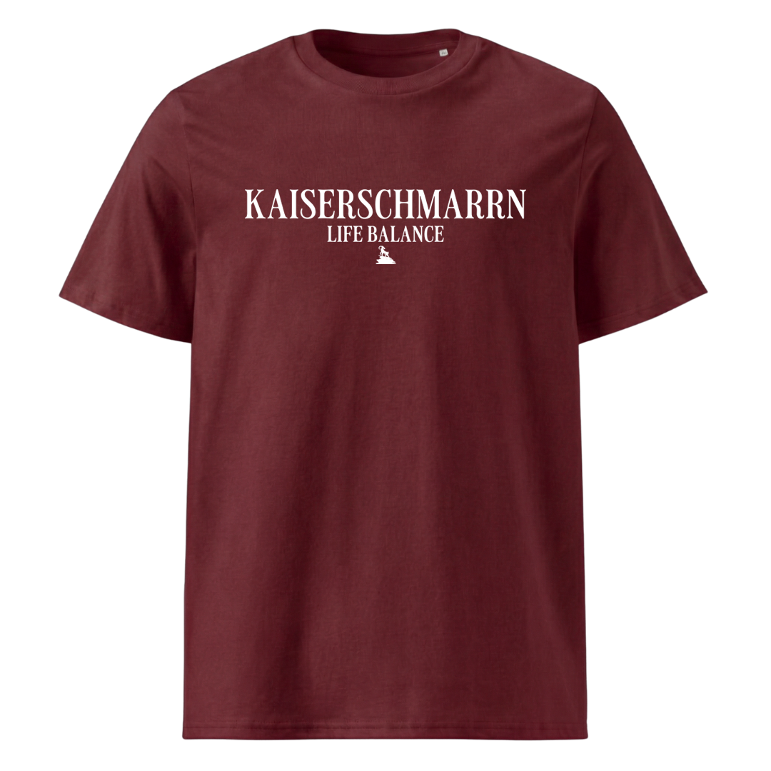 Life Balance T-Shirt Unisex mit Spruch, Print Nahaufnahme