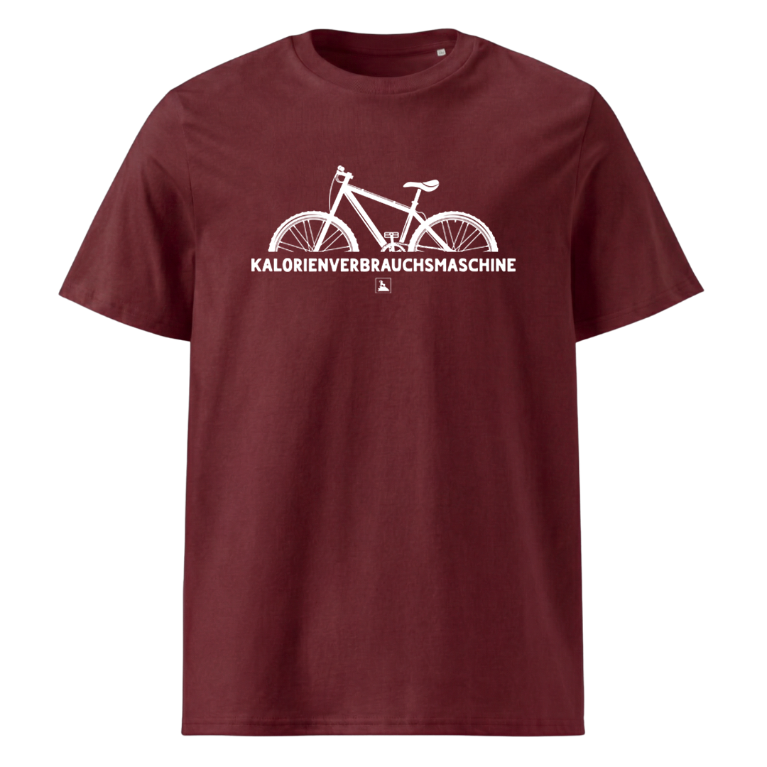 KVM T-Shirt mit Berg-Spruch, Print Nahaufnahme