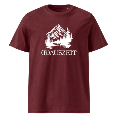 Rauszeit T-Shirt Unisex mit Auszeit-Spruch, Print Nahaufnahme