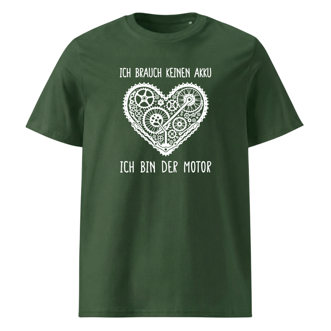 Motor T-Shirt mit Berg-Spruch, Detailansicht