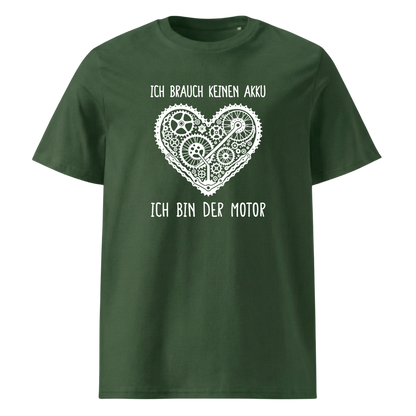 Motor T-Shirt mit Berg-Spruch, Detailansicht