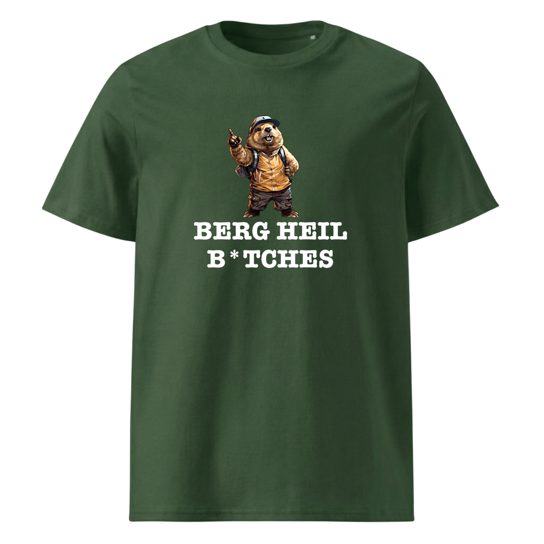 Berg Heil T-Shirt Unisex mit Spruch, Detailansicht