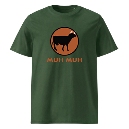 Muh Bio T-Shirt Unisex mit Kuh-Motiv, Detailansicht