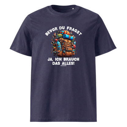 Mein Gepäck T-Shirt mit Wander-Spruch, weitere Ansicht