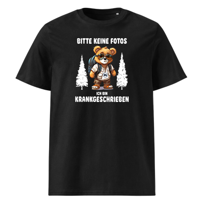 Krankgeschrieben T-Shirt Unisex mit Spruch, Frontansicht