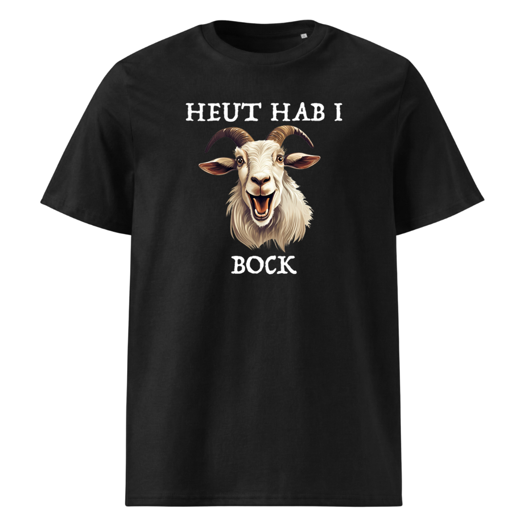 Bock T-Shirt Unisex mit Spruch, Frontansicht