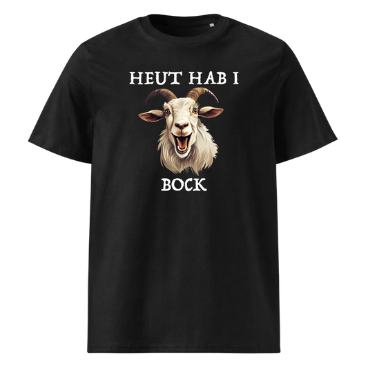 Bock T-Shirt Unisex mit Spruch, Frontansicht