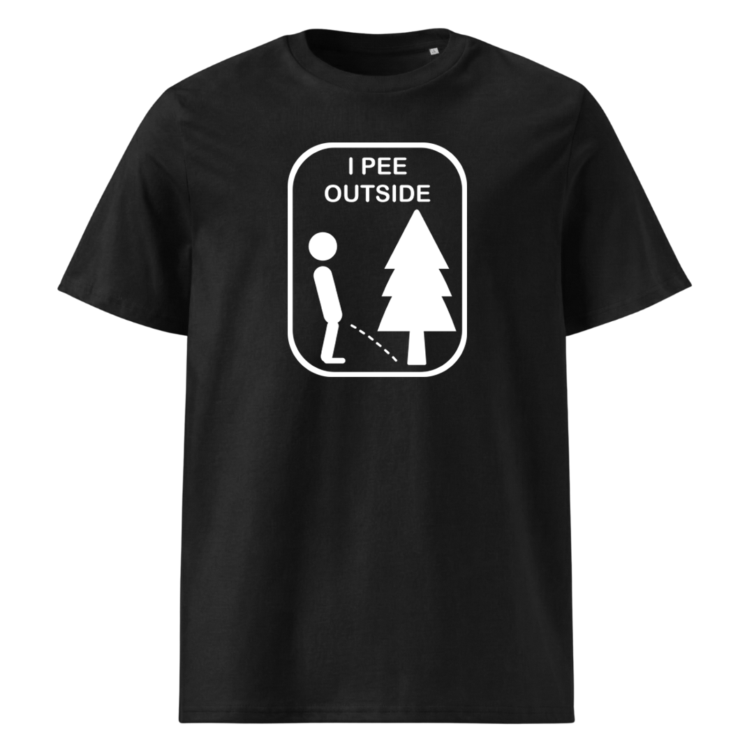 Outside T-Shirt Unisex mit Natur-Motiv, Frontansicht