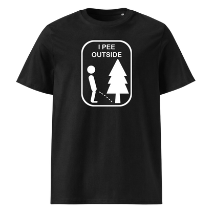 Outside T-Shirt Unisex mit Natur-Motiv, Frontansicht