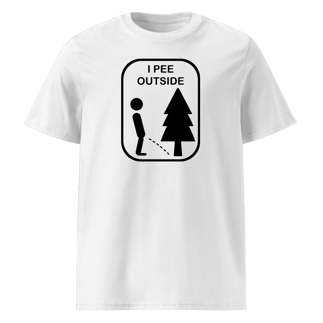 Outside T-Shirt Unisex mit Natur-Motiv, Motivdetail