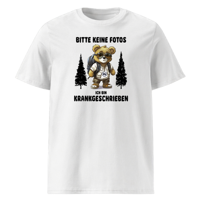 Krankgeschrieben T-Shirt Unisex mit Spruch, Motivdetail