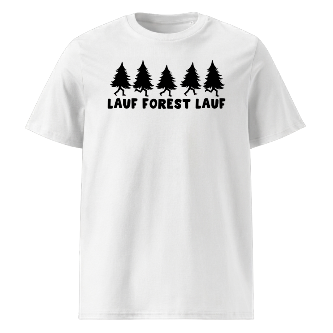Lauf Forest T-Shirt Unisex mit Berg-Motiv, Motivdetail