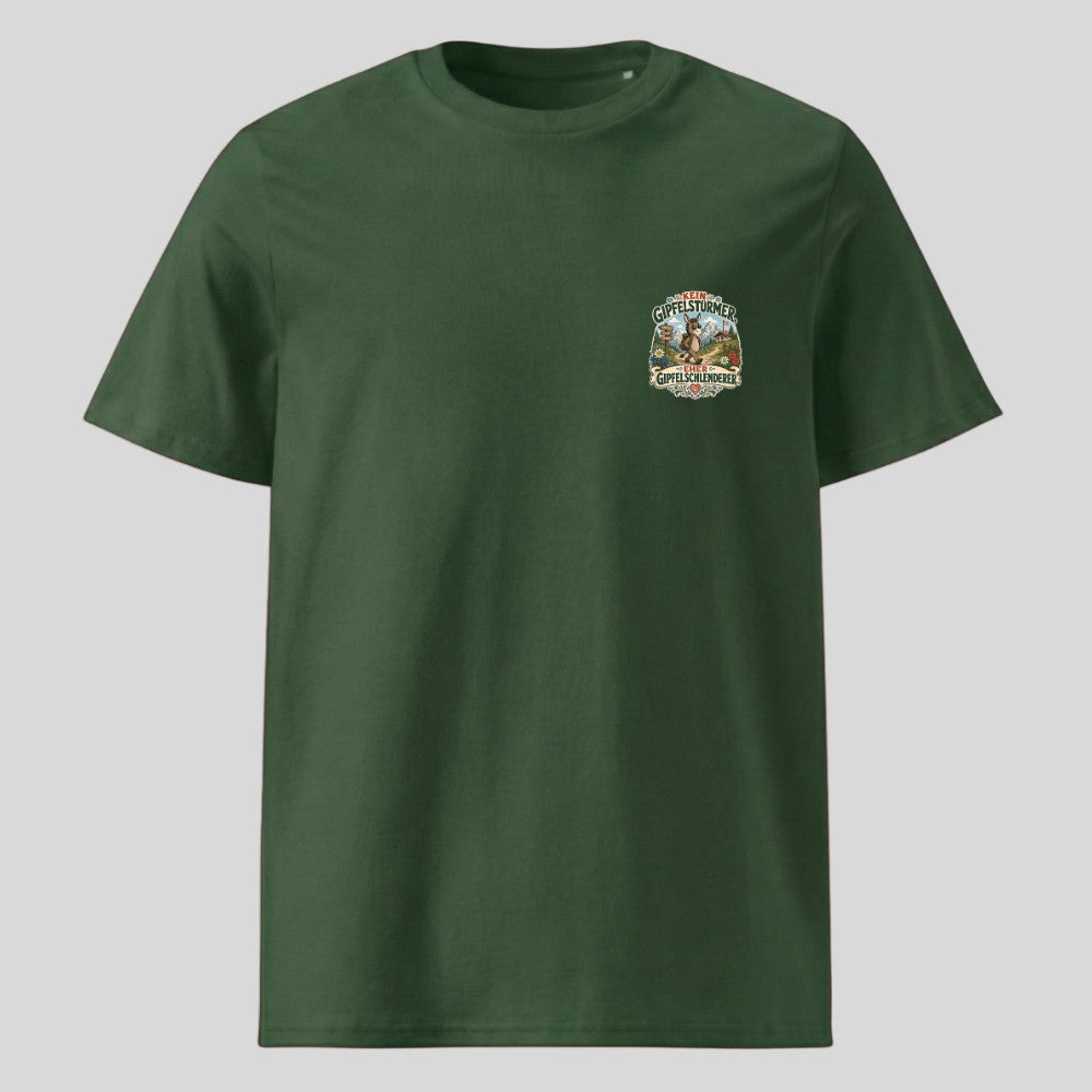 Gipfelschlenderer Unisex T-Shirt mit Brustdruck, Kraxelgaudi