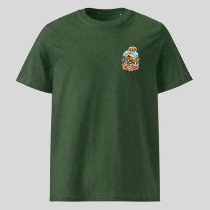 Bergluft macht hungrig Unisex T-Shirt mit Brustdruck, Kraxelgaudi