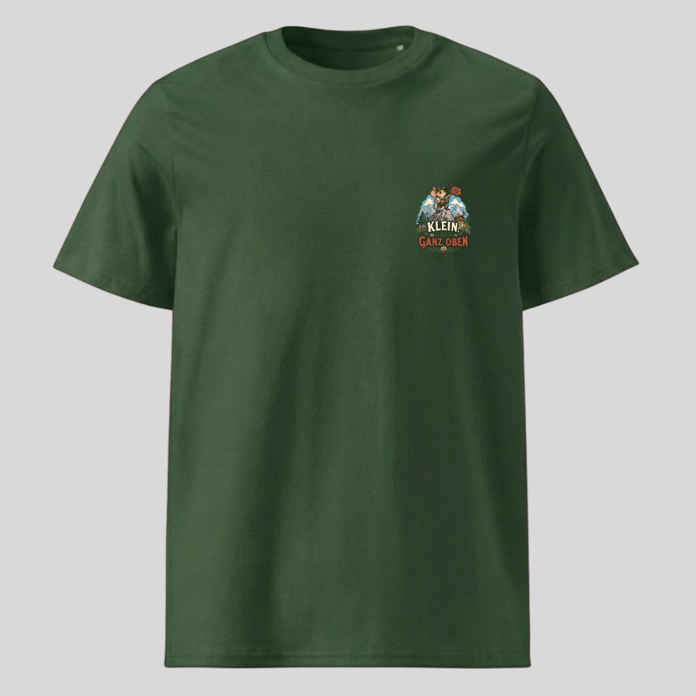 Klein aber ganz oben Unisex T-Shirt mit Brustdruck, Kraxelgaudi