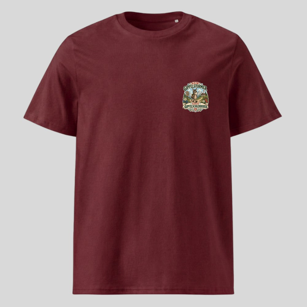 Gipfelschlenderer Unisex T-Shirt mit Brustdruck, Kraxelgaudi