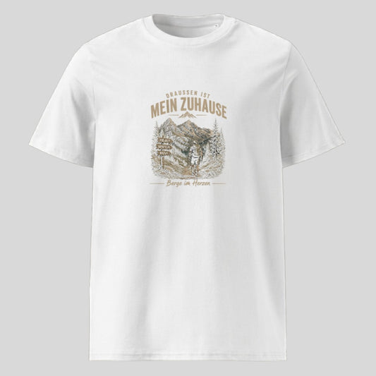 Draussen ist mein Zuhause Unisex T-Shirt, Kraxelgaudi