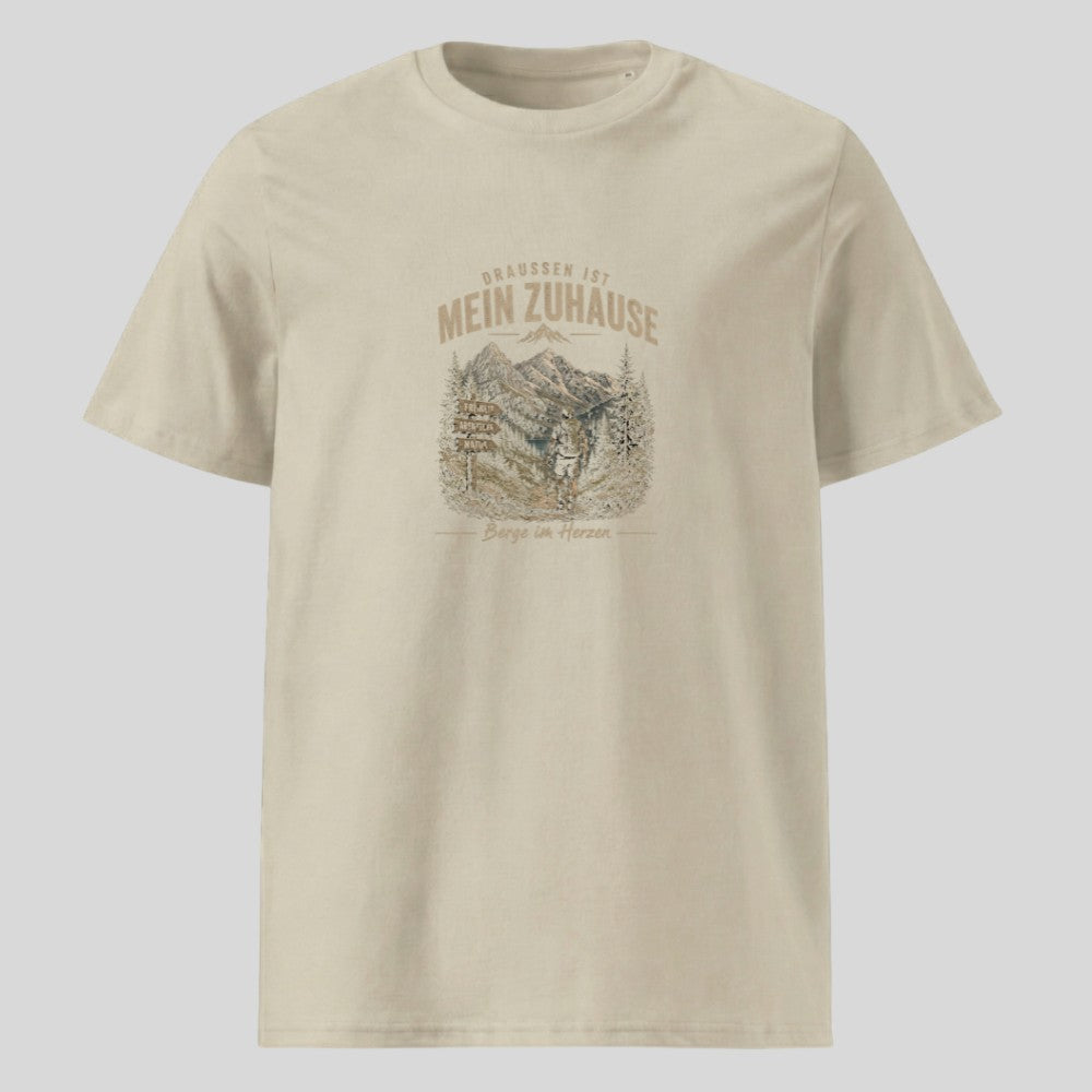 Draussen ist mein Zuhause Unisex T-Shirt, Kraxelgaudi