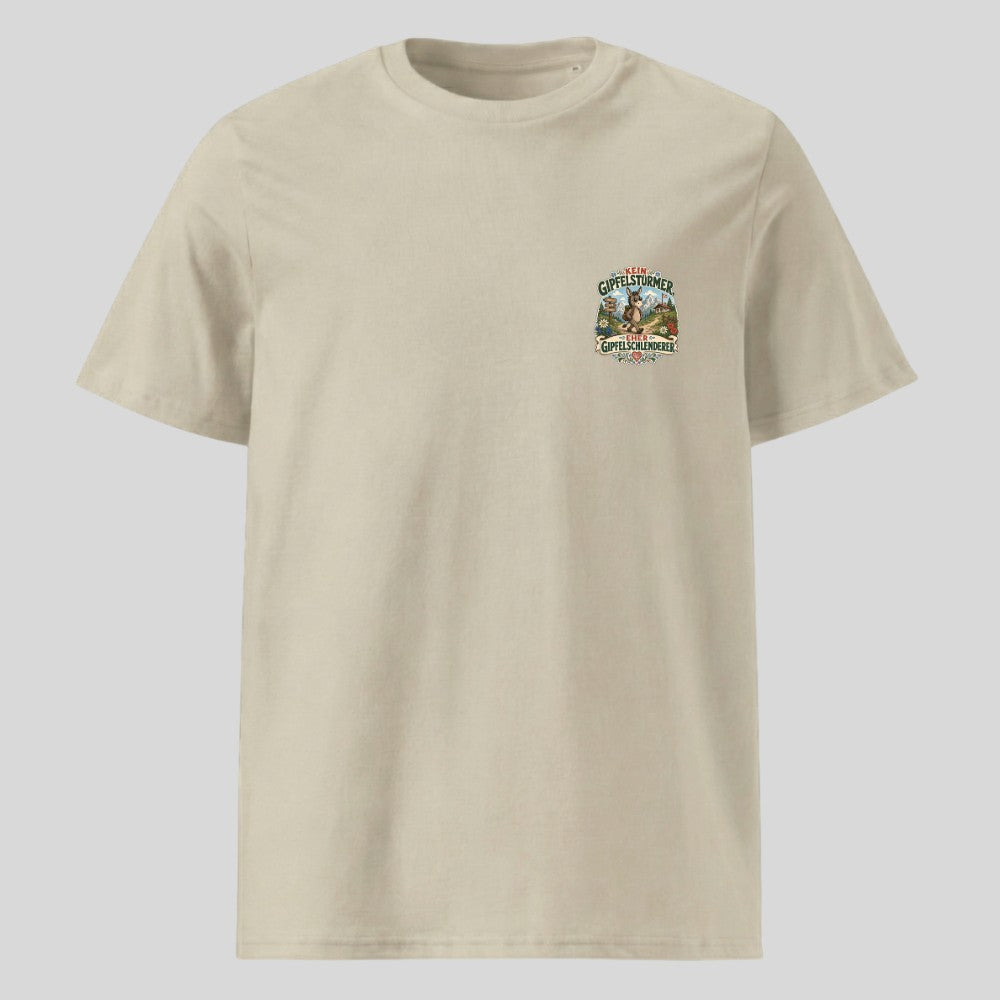Gipfelschlenderer Unisex T-Shirt mit Brustdruck, Kraxelgaudi
