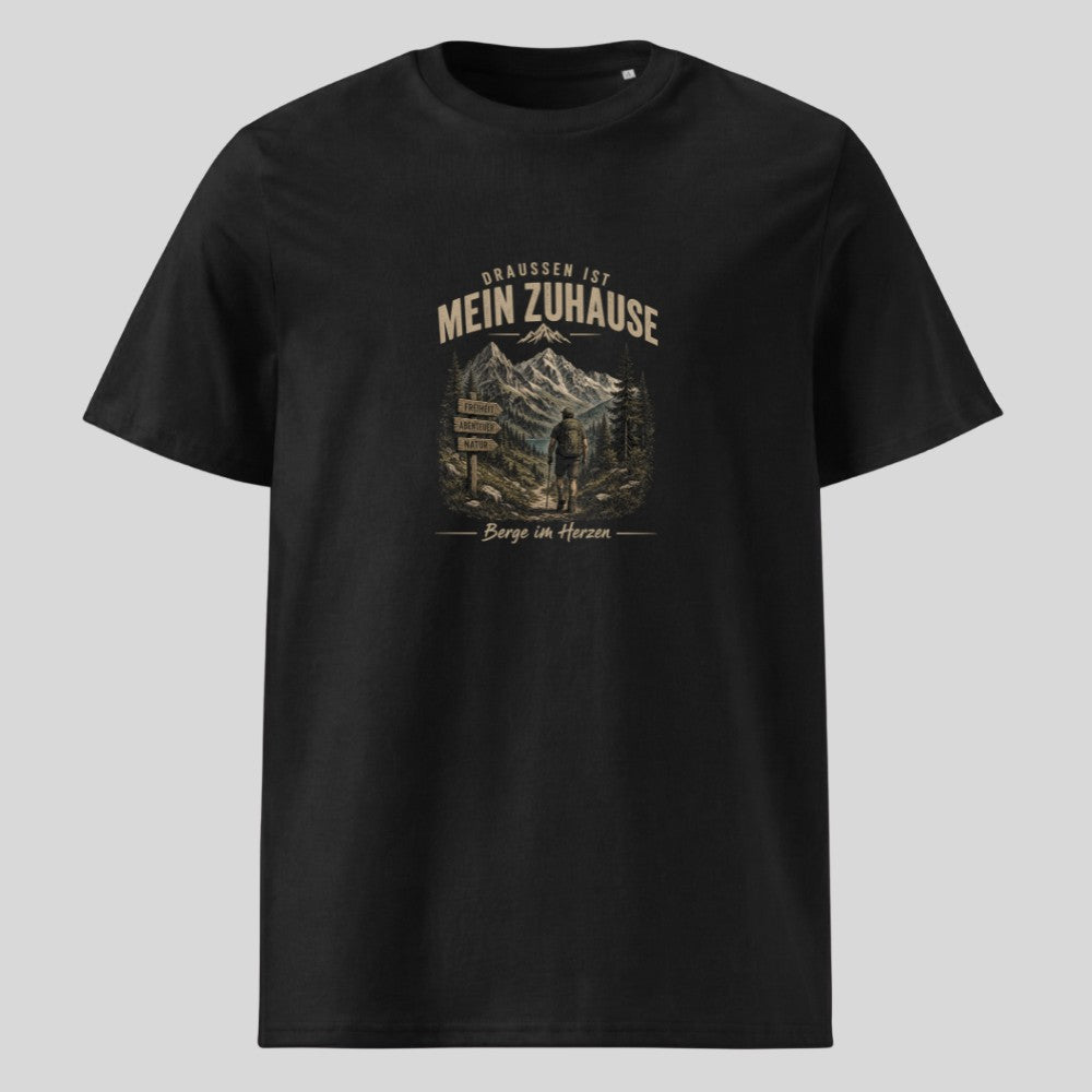 Draussen ist mein Zuhause Unisex T-Shirt, Kraxelgaudi