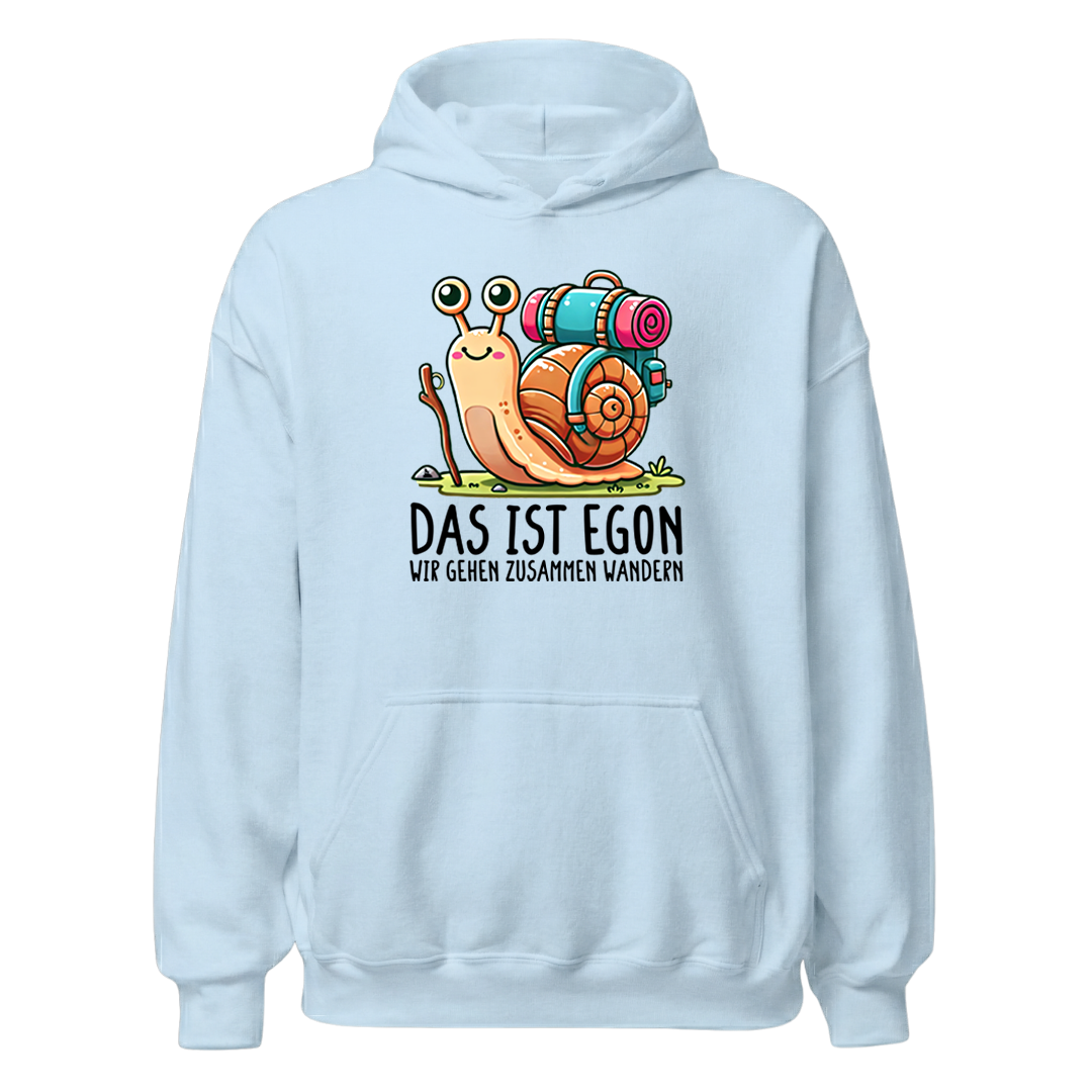EGON Hoodie Unisex mit Schnecke Egon, Print Nahaufnahme