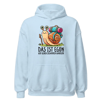 EGON Hoodie Unisex mit Schnecke Egon, Print Nahaufnahme