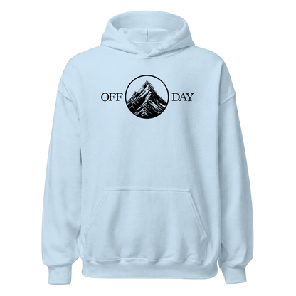 Off Day Hoodie mit Bergmotiv, Print Nahaufnahme