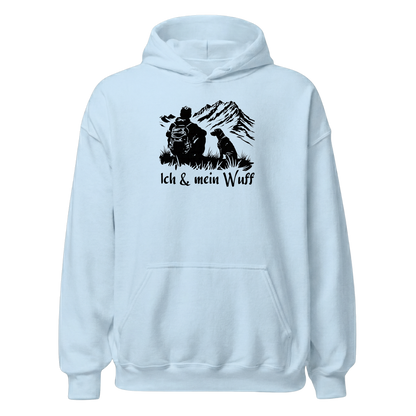 Ich & mein Wuff Hoodie mit Hundemotiv, Print Nahaufnahme
