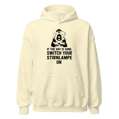 Stirnlampe Hoodie mit Wander-Spruch, Farbvariante