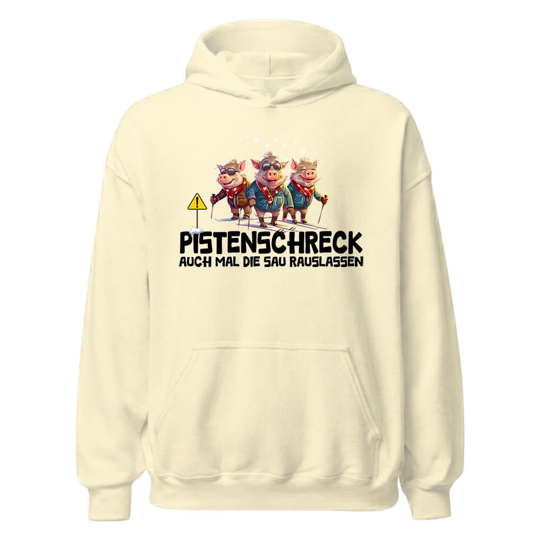 Pistenschreck Hoodie mit Apres-Ski-Motiv, Farbvariante