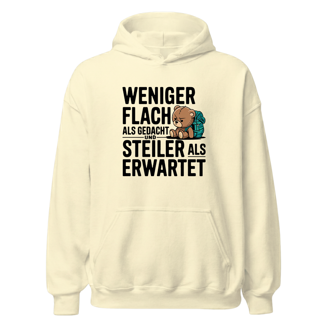 Steilzeit Hoodie mit Berg-Spruch, Farbvariante
