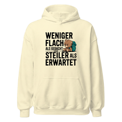 Steilzeit Hoodie mit Berg-Spruch, Farbvariante
