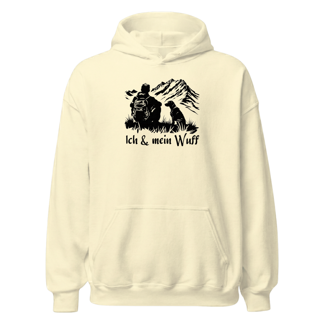 Ich & mein Wuff Hoodie mit Hundemotiv, Farbvariante