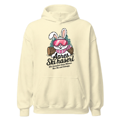 Skihaserl Hoodie mit Apres-Ski Spruch, Farbvariante