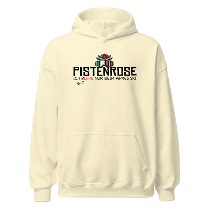 Pistenrose Hoodie mit Après-Ski-Spruch, Farbvariante