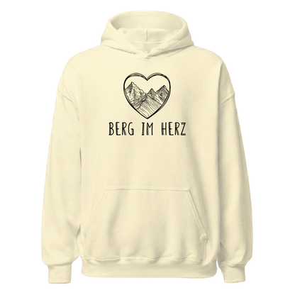 Berg im Herz Hoodie mit Bergmotiv, Farbvariante