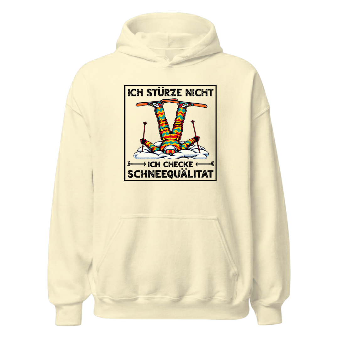 Schneequalität Hoodie mit Après-Ski-Spruch, Farbvariante