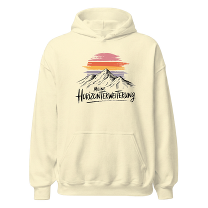 Horizont Hoodie mit Berg-Spruch, Farbvariante