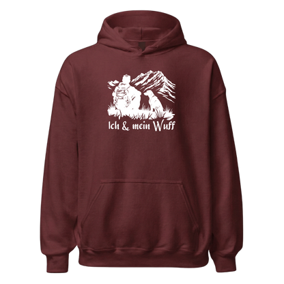 Ich & mein Wuff Hoodie mit Hundemotiv, Detailansicht