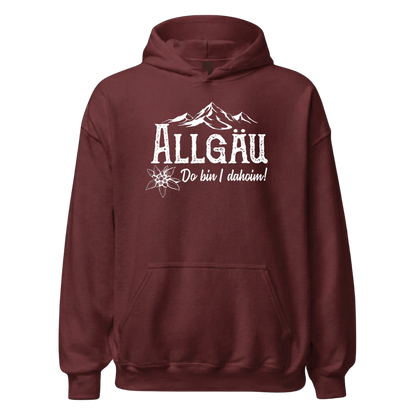 Dahoim Hoodie mit Berg-Spruch, Detailansicht