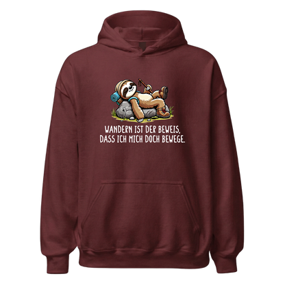 Der Beweis Hoodie mit Wanderspruch, Detailansicht