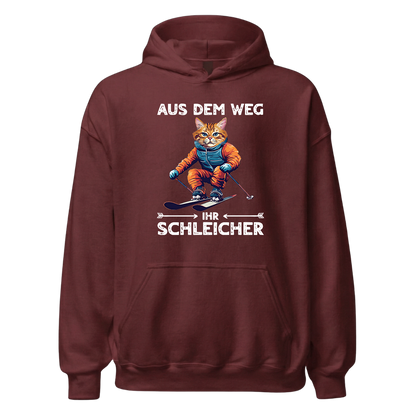 Schleicher Hoodie mit bayrischem Spruch, Detailansicht