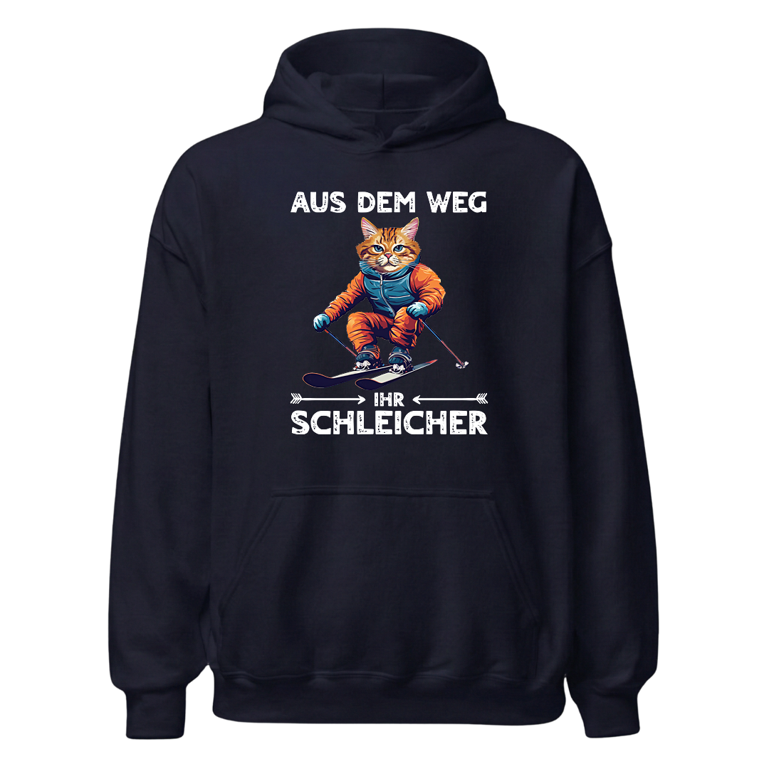 Schleicher Hoodie mit bayrischem Spruch, Designdetail