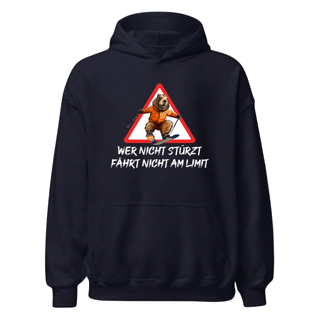 Stürzer Hoodie mit Apres-Ski-Motiv, Designdetail