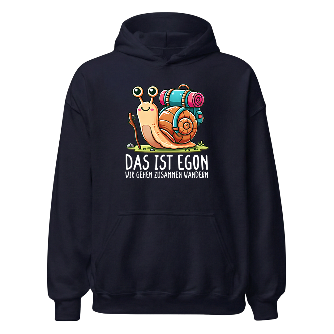 EGON Hoodie Unisex mit Schnecke Egon, Designdetail